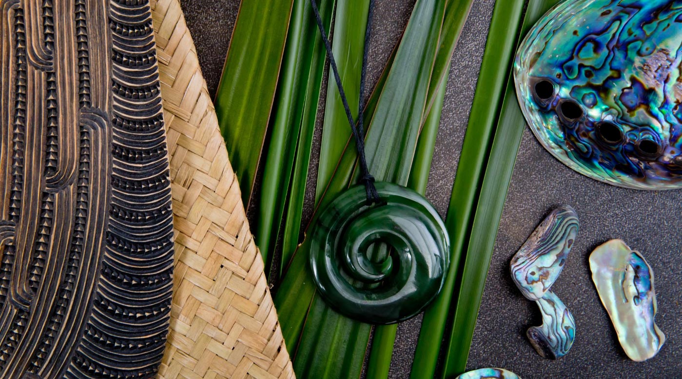 Typical Maori Items showing the History of original  Manuka Honey