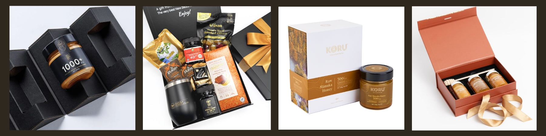 Selection of Manuka Honey Gifts and Gift Baskets