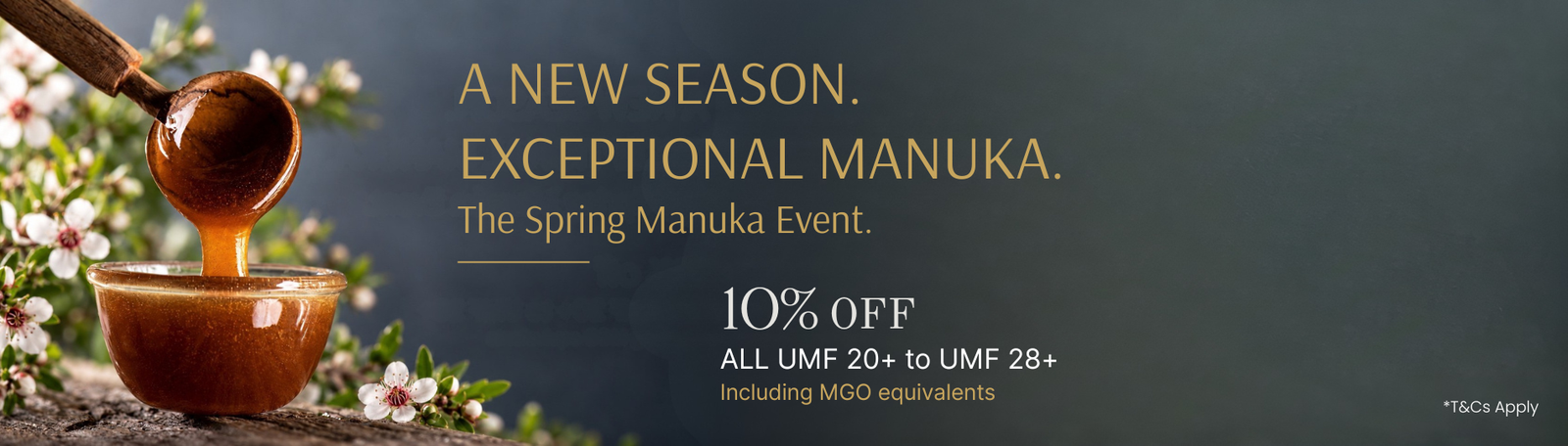 30% off Manuka Honey banner