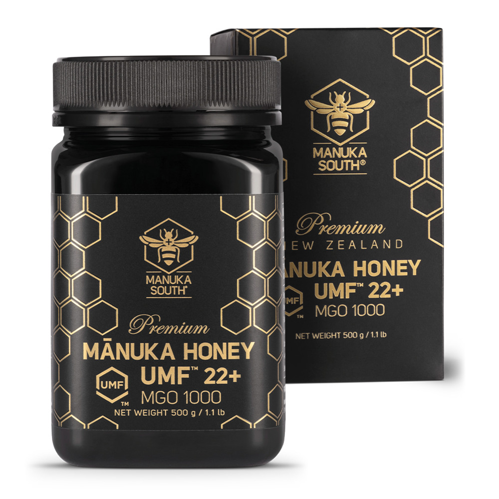 This Manuka South 22+ UMF (MGO 1000) Manuka Honey is of superior grade and harvested in small batches from remote sites in the North Island of New Zealand. The honey has been processed at low temperatures maintaining its natural goodness. 