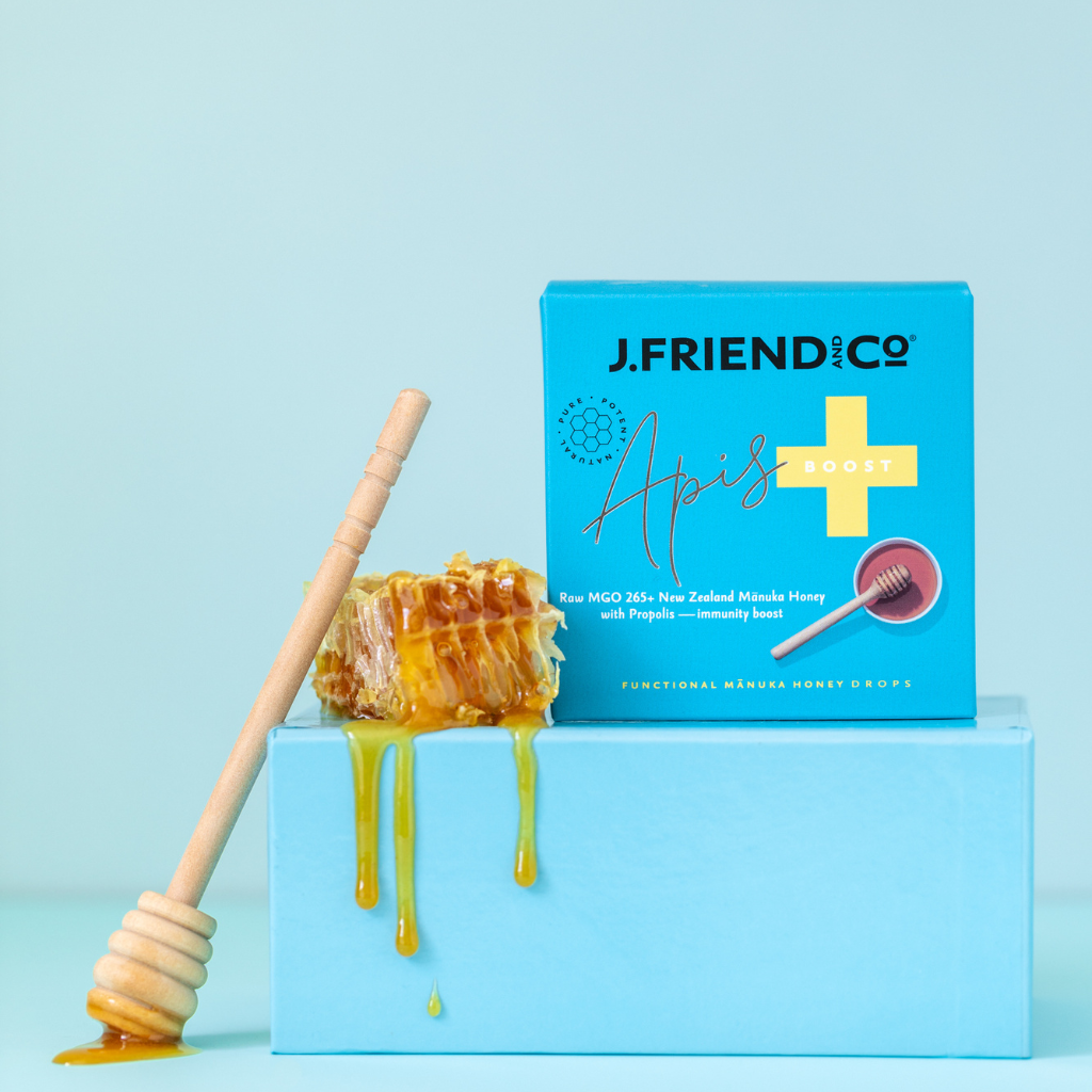 J.Friend boost lozenges blue box