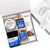 Gift set with skincare products and honey packaging on a white background