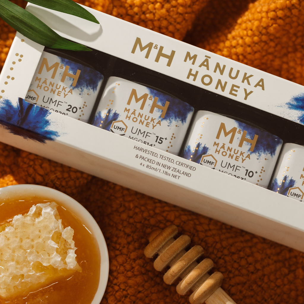 gift box of 4 manuka honeys 