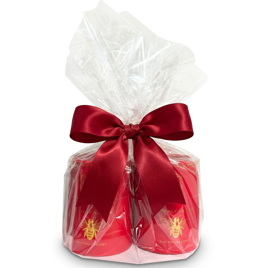two primal by nature boxed honeys wrapped in clear packaging on a white background