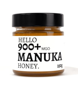 manuka honey with bold label and outer case 