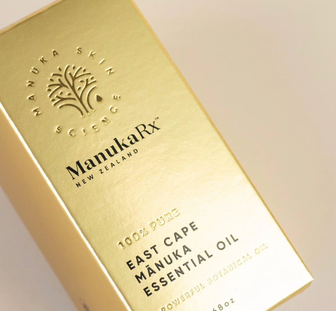 ManukaRX East Cape Manuka Oil Gold Box
