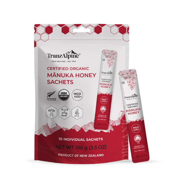 MGO400+ Organic Manuka Honey Sachets