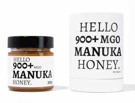 manuka honey with bold label and outer case 