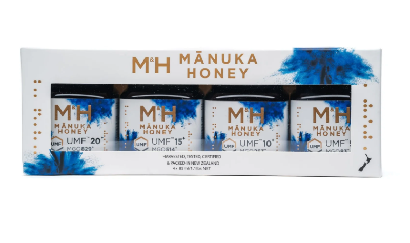 gift box of 4 manuka honeys 