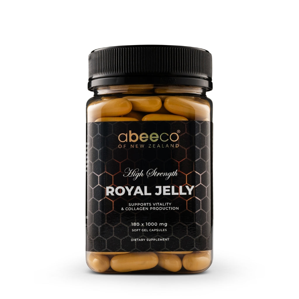 High Strength Royal Jelly Supplement - 180 caps - abeeco - Manuka Honey ...