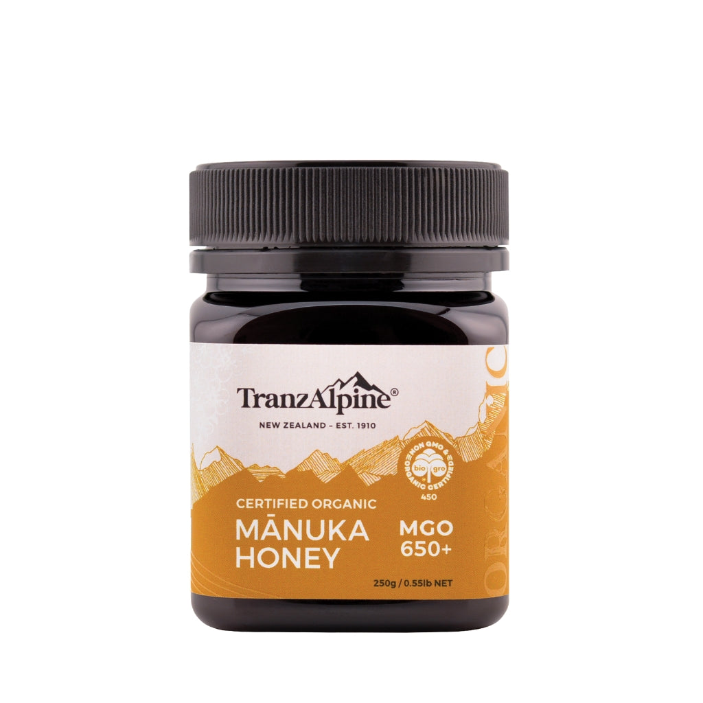 TranzAlpine Organic MGO 650+ Manuka Honey