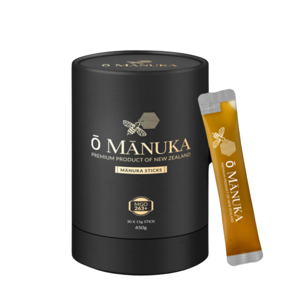 MGO 263+ Manuka Honey Sticks - O Manuka (30x 15g Sticks) - Manuka