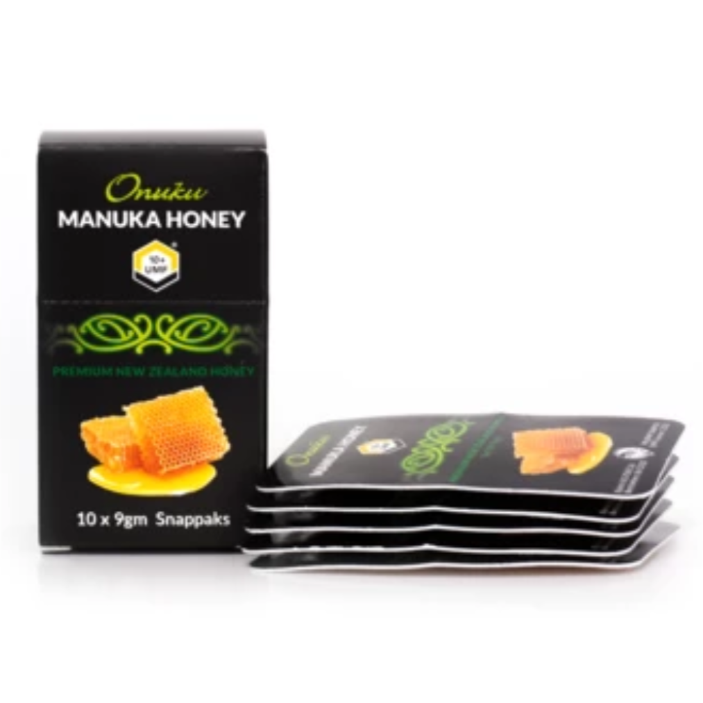 Snappak Manuka UMF 10+ Honey - Manuka Honey | Onuku | 10x9g Snappacks