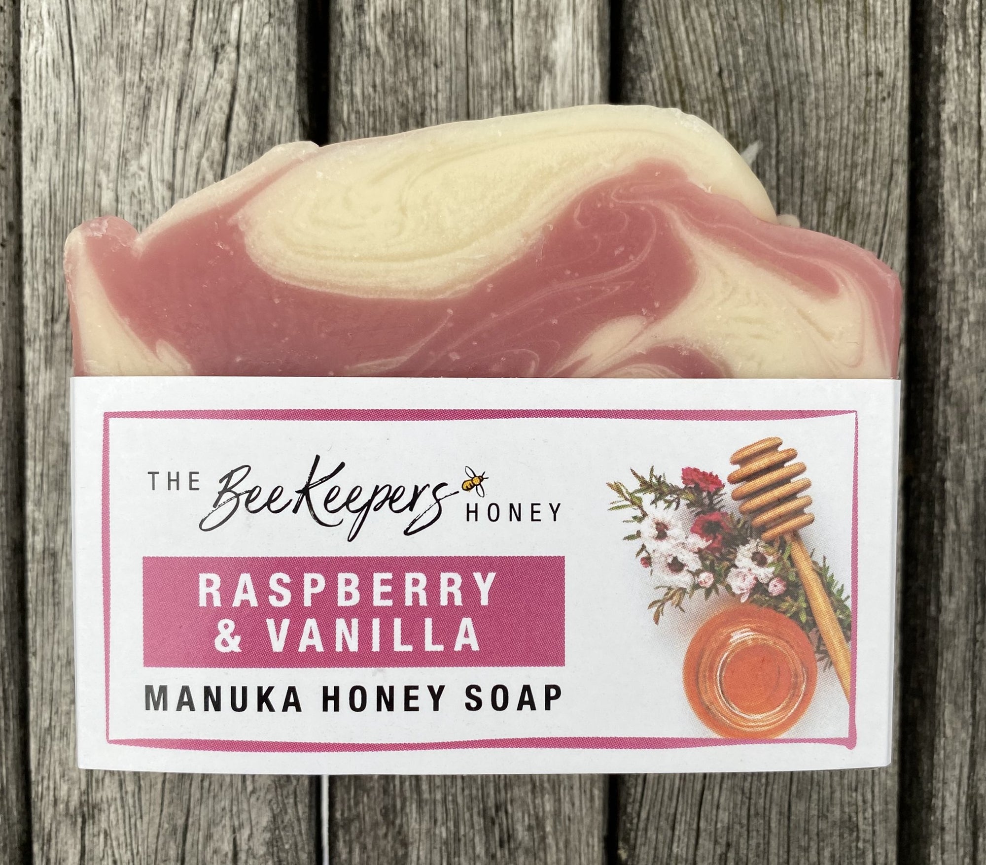 Raspberry & Vanilla Manuka Honey Soap