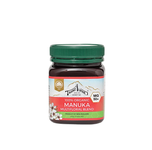 50+ MG Organic Manuka Multifloral Honey - Manuka Honey | TranzAlpine Honey NZ